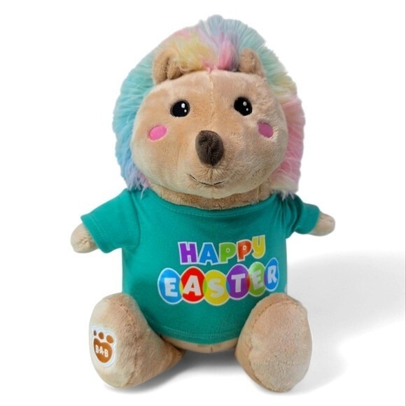 Build-A-Bear Other - BUILD-A-BEAR Cool Quills Hedgehog Plush 12" Stuffed Animal Toy With Easter Tee